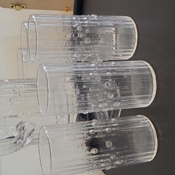 Vintage Set of 5 Iittala 'Mesi' Glasses by Tapio Wirkkala and pitcher - Picture 8 of 8